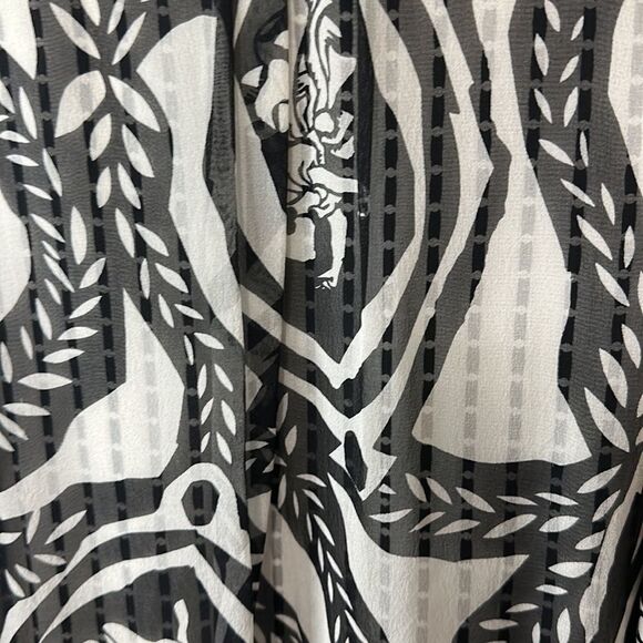 NWOT Diane von furstenberg dancing woman top with cinch tie waist - Picture 7 of 8